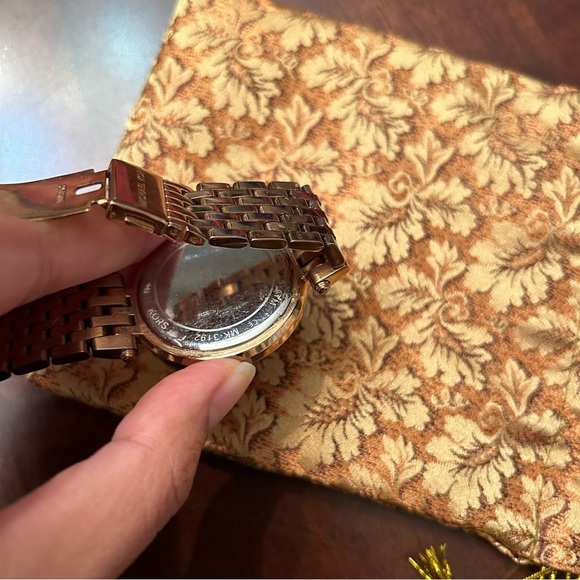 Michael Kors Darci Rose Gold Tone Glitz Stainless Steel Watch main image 8